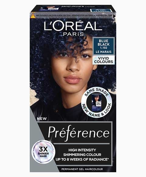 PRÉFÉRENCE COULEUR PERMANENTE EN GEL HAUTE INTENSITÉ BLEU B