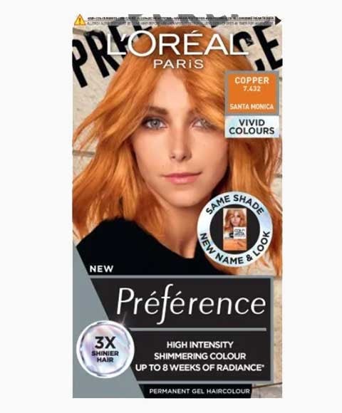 PRÉFÉRENCE COULEUR PERMANENTE EN GEL HAUTE INTENSITÉ CUIVRE