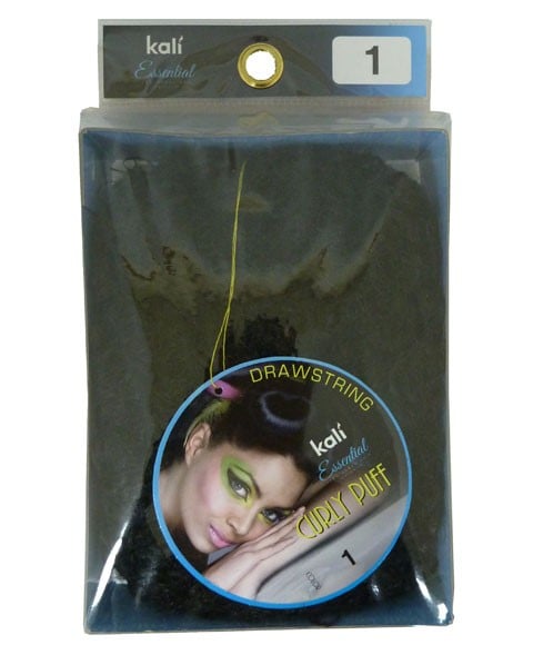 Puff synthétique bouclé avec cordon de serrage essentiel 