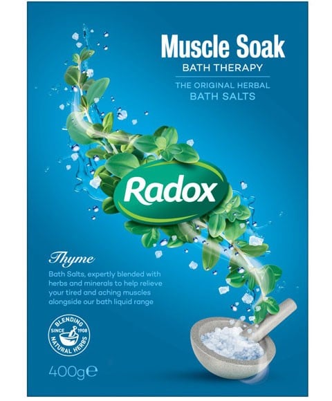 RADOX BATH THERAPY SELS DE BAIN AUX HERBES TREMPAGE MUSCULAIRE 