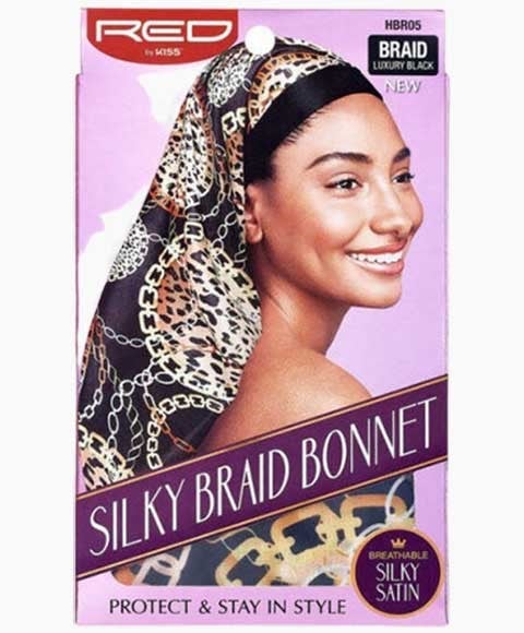 RED BY KISS SILKY BRAID BONNET LUXURY NOIR HBR05 