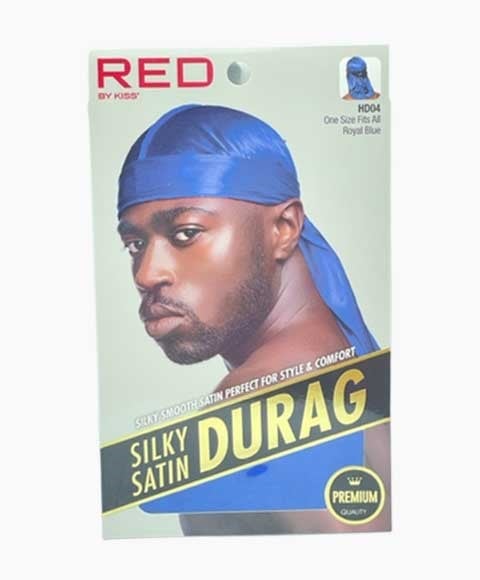 RED BY KISS SILKY SATIN DURAG HD04 BLEU ROYAL 
