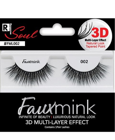 RESPONSE SOUL FAUX MINK 3D EFFECT EYELASH 002 