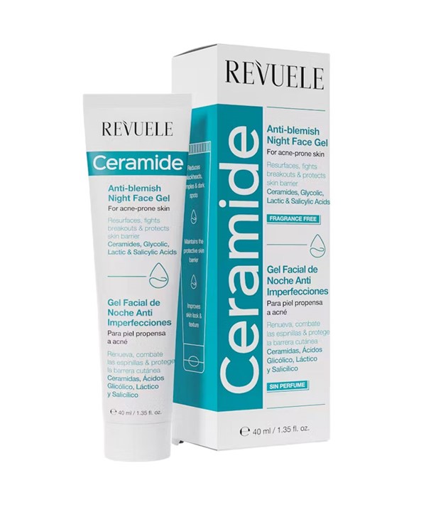 REVUELE CERAMIDE GEL VISAGE NUIT ANTI-IMperfections