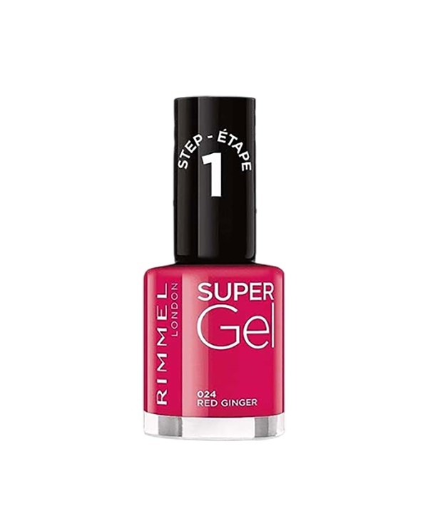 RIMMEL SUPER GEL NAIL ÉTAPE 1 VERNIS 024 GINGEMBRE ROUGE 