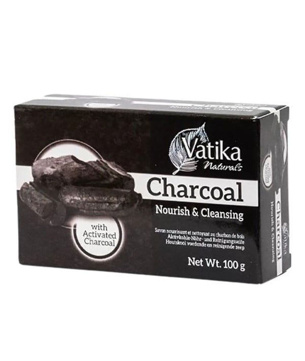 SAVON AU CHARBON NOURRISSANT ET NETTOYANT VATIKA NATURALS 