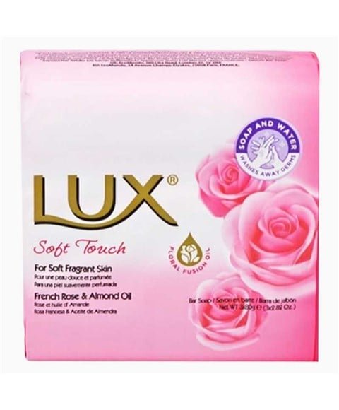 SAVON EN BARRE LUX SOFT TOUCH À L'HUILE DE ROSE FRANÇAISE ET D'AMANDE 