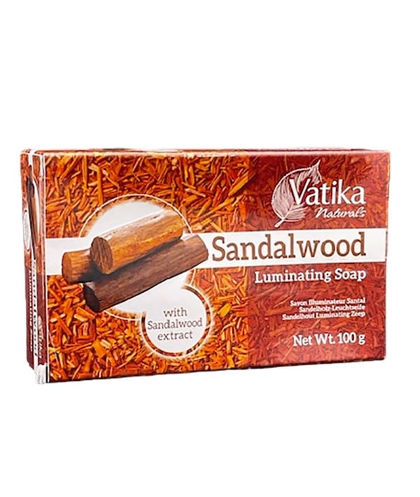 SAVON LUMINANT AU BOIS DE SANTAL VATIKA DERMO VIVA 