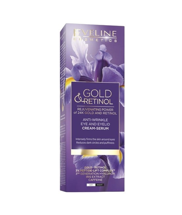 SÉRUM CRÈME ANTI RIDES YEUX ET PAUPIÈRES GOLD RETINOL 