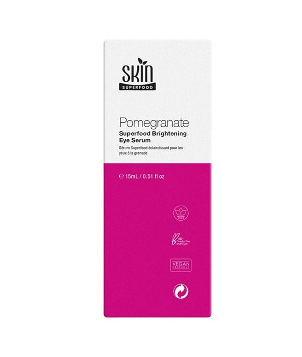 SÉRUM ÉCLAIRCISSANT POUR LES YEUX SUPERALIMENTAIRES À LA GRENADE 