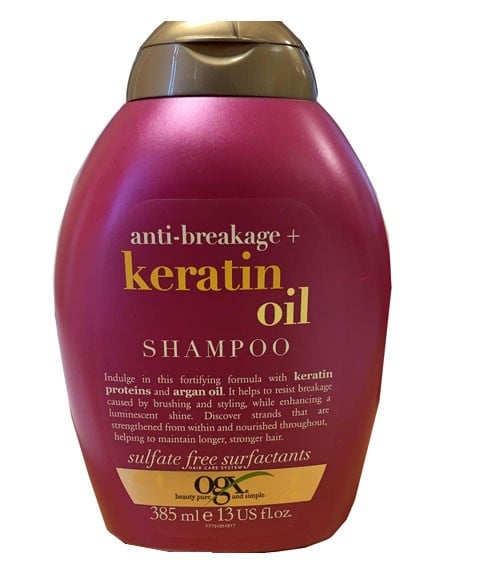 SHAMPOOING À L'HUILE DE KÉRATINE ANTI-CASSE OGX