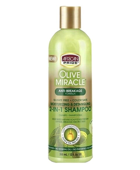 SHAMPOOING ET APRÈS-SHAMPOING 2 EN 1 ANTI-CASSE OLIVE MIRACLE