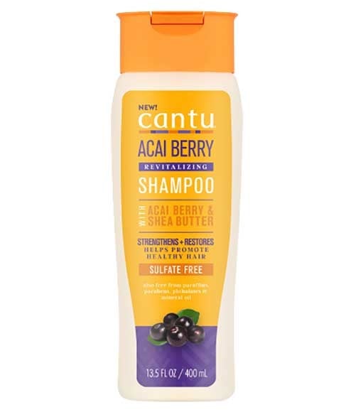 SHAMPOOING REVITALISANT AUX BAIES D'ACAI ET AU BEURRE DE KARITÉ CANTU 