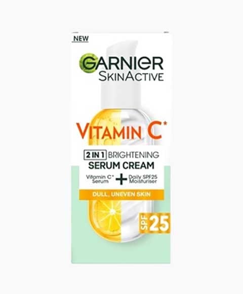SKIN ACTIVE VITAMINE C 2 EN 1 SÉRUM ÉCLAIRCISSANT CRÈME SPF25