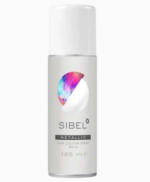 SPRAY COULEUR CHEVEUX BLANC MÉTALLIQUE SIBEL 