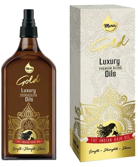 SPRAY D'HUILE DE MÉLANGE PREMIUM DE LUXE MERA GOLD 