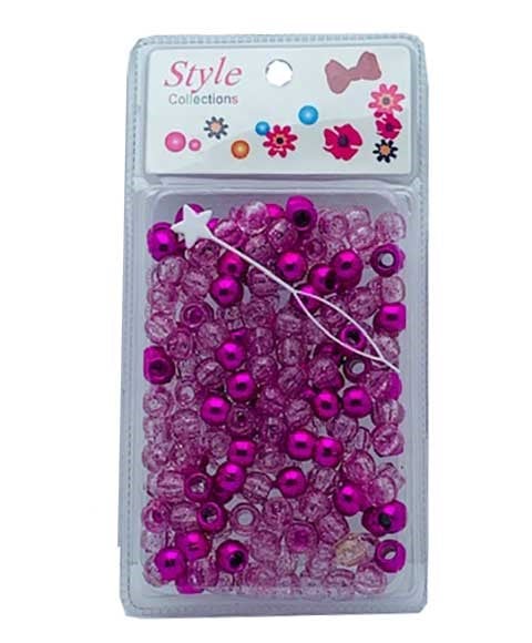 STYLE COLLECTION PERLES À CHEVEUX BD008 ROSE 