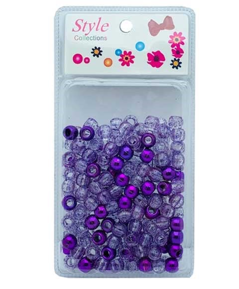 STYLE COLLECTION PERLES À CHEVEUX BD008 VIOLET 