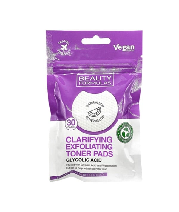 TAMPONS TONIQUES EXFOLIANTS CLARIFIANTS À L'ACIDE GLYCOLIQUE 