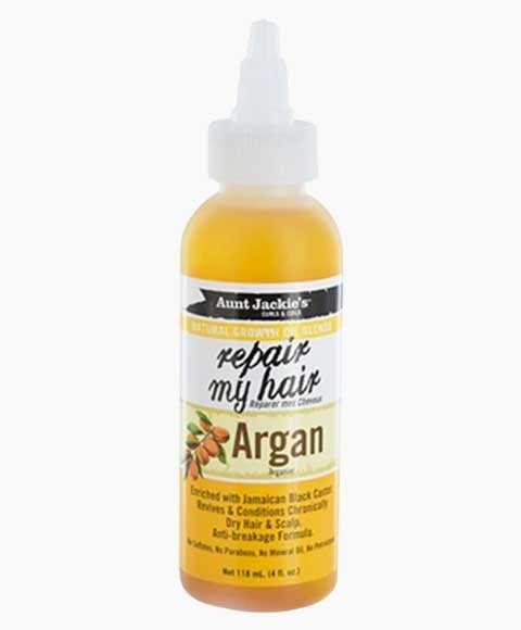 TANTE JACKIES RÉPARE MES CHEVEUX AVEC DE L'HUILE D'ARGAN