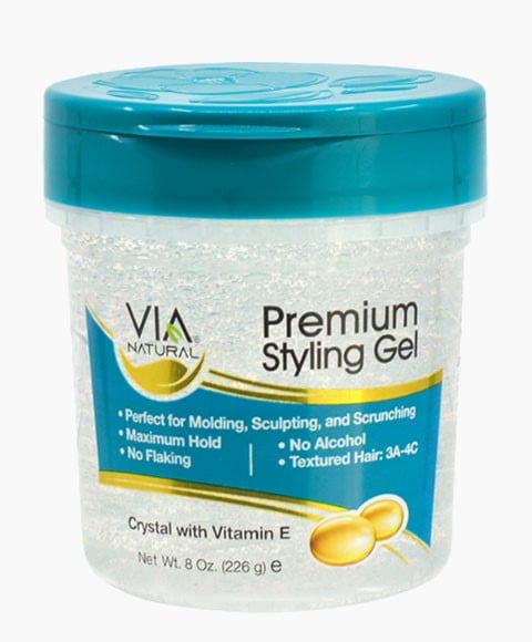 VIA GEL COIFFANT CRISTAL NATUREL PREMIUM AVEC VITAMINE E 