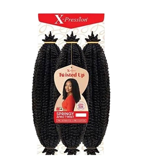 X PRESSION 3X TWISTED UP SPRINGY AFRO TWIST TRESSÉES 